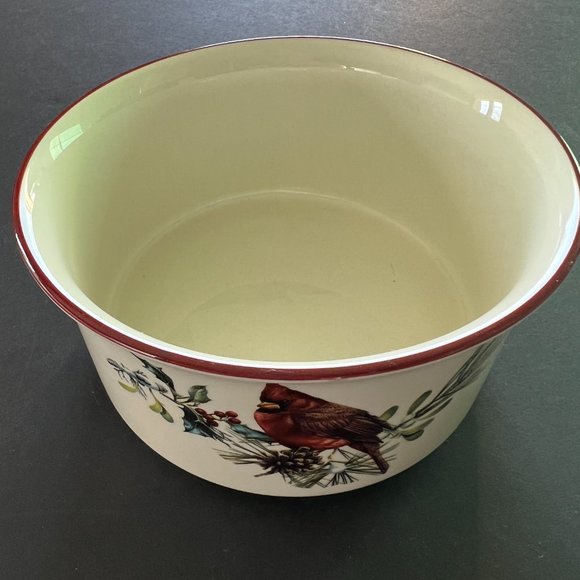 LENOX "Winter Greetings" Round Bowl EUC - Picture 7 of 9